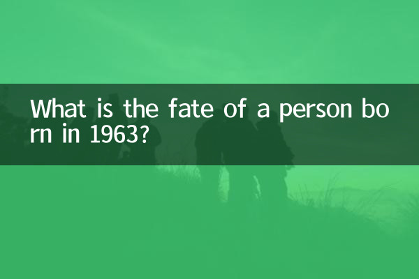 ¿Cuál es el destino de una persona nacida en 1963?