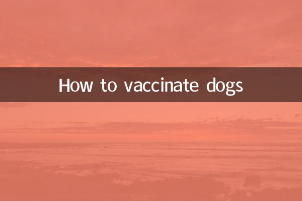 কুকুর টিকা কিভাবে