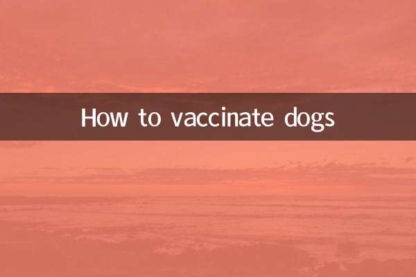 কুকুর টিকা কিভাবে