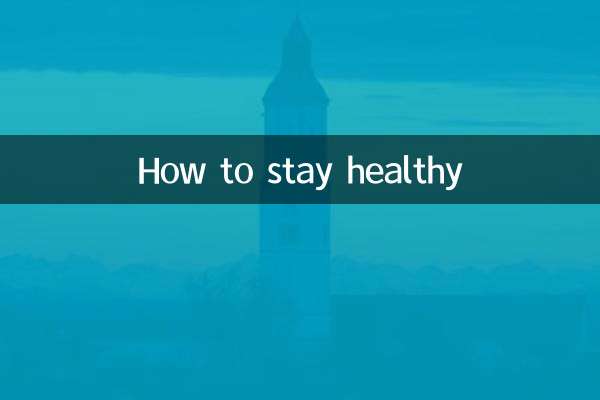 So bleiben Sie gesund