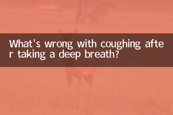 Qu'y a-t-il de mal à tousser après avoir pris une profonde inspiration ?