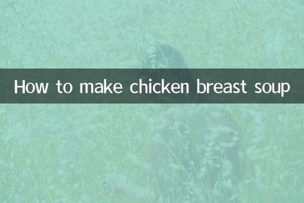 닭가슴살 수프 만드는 법