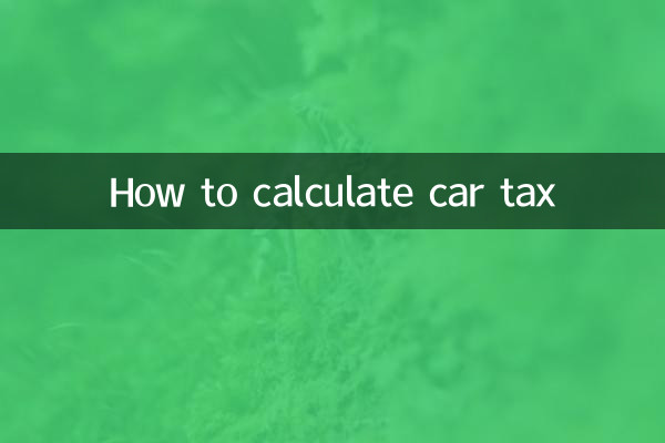 Comment calculer la taxe automobile