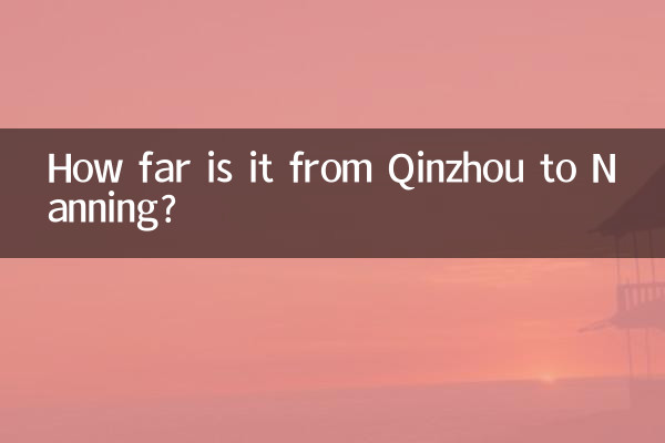 Quelle distance y a-t-il entre Qinzhou et Nanning ?