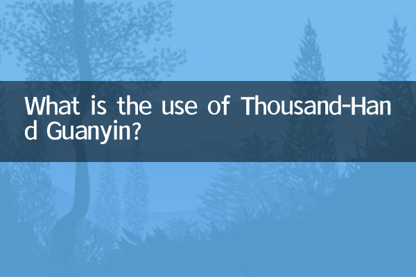 A quoi sert le Guanyin aux mille mains ?