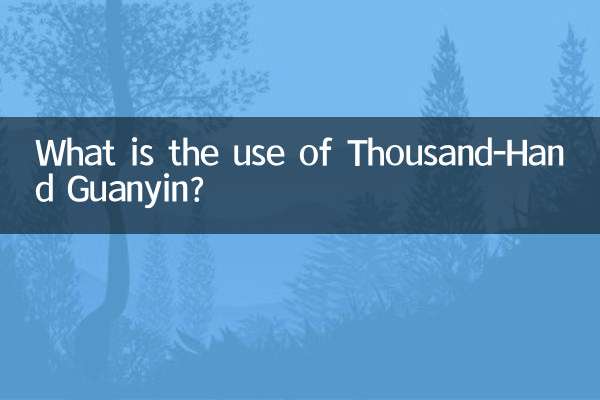 A quoi sert le Guanyin aux mille mains ?