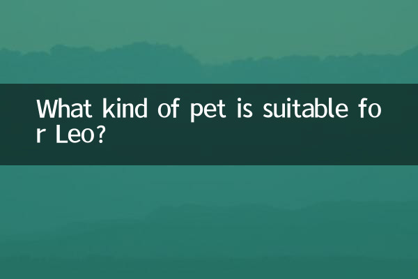 چه نوع حیوان خانگی برای لئو مناسب است؟