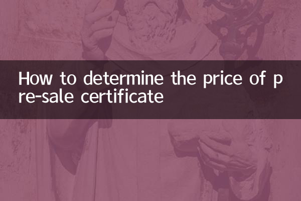 How to determine the price of pre-sale certificate