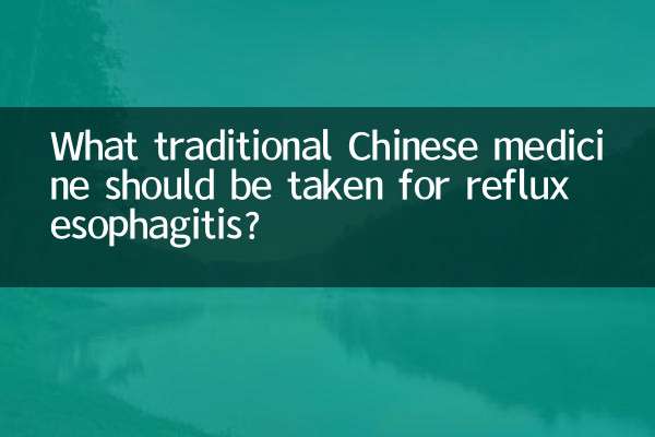 What traditional Chinese medicine should be taken for reflux esophagitis?