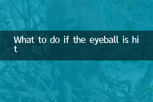 What to do if the eyeball is hit