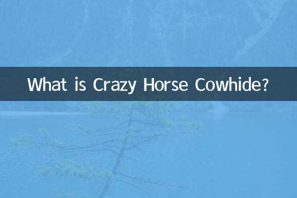 Crazy Horse Cowhide는 무엇입니까?