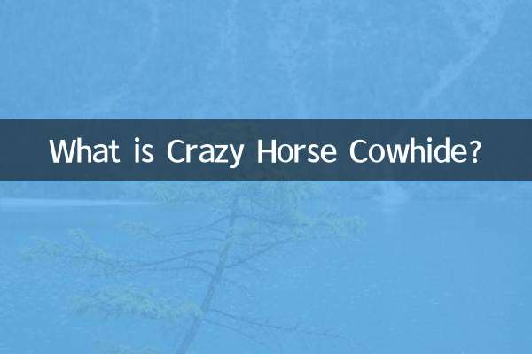 Crazy Horse Cowhide는 무엇입니까?