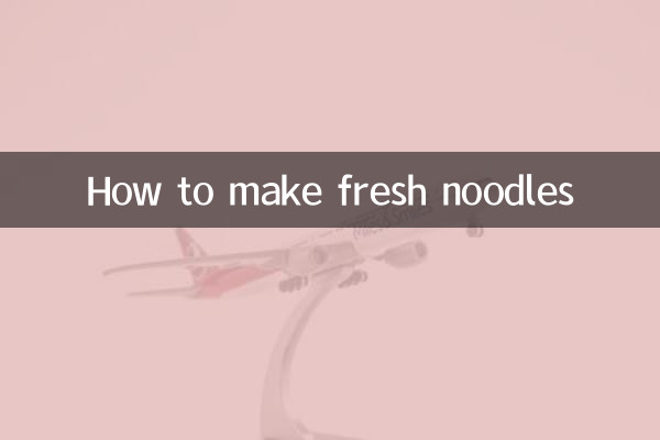 Come fare noodles freschi