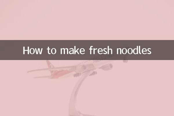 Come fare noodles freschi