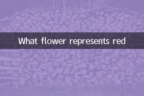 What flower represents red