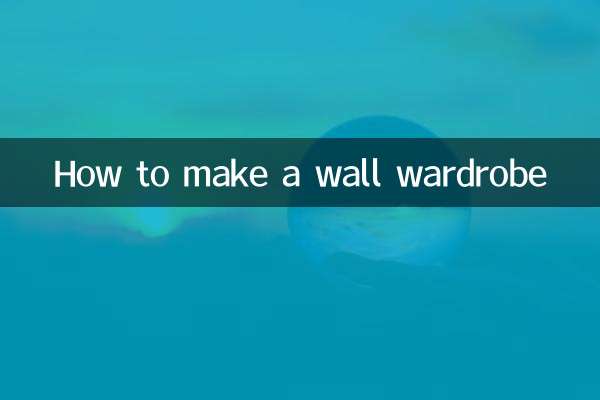 How to make a wall wardrobe