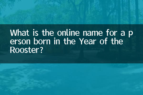 What internet name should a person born in the Year of the Rooster give?
