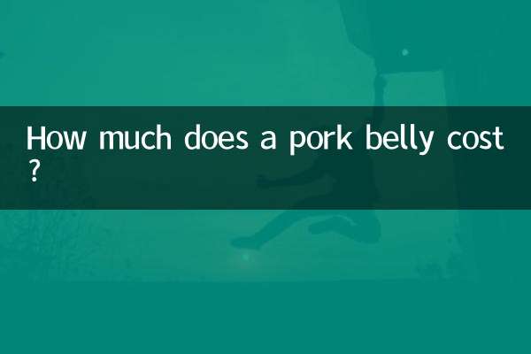 Quanto custa um pedaço de barriga de porco?