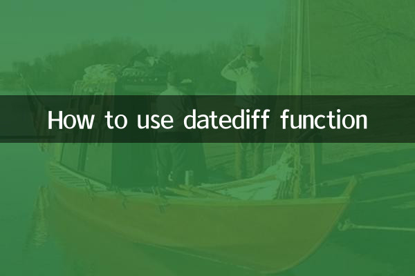 نحوه استفاده از تابع datediff