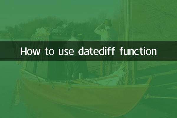 نحوه استفاده از تابع datediff