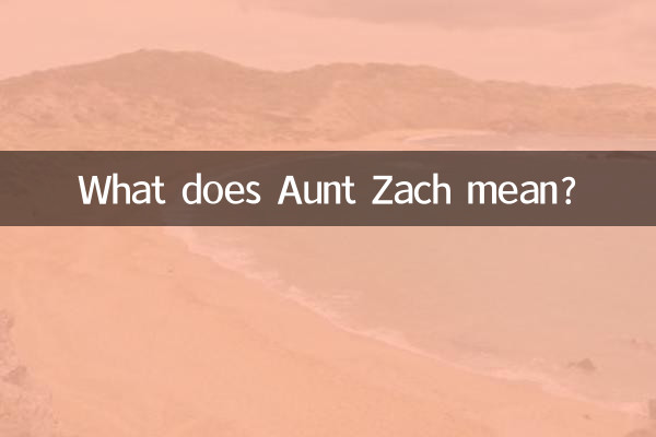 ¿Qué significa tía Zach?