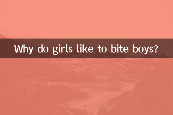 Por que as meninas gostam de morder os meninos?