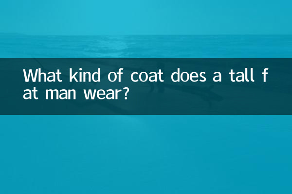 Was für einen Mantel trägt ein großer, dicker Mann?