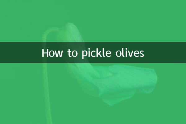 Come marinare le olive