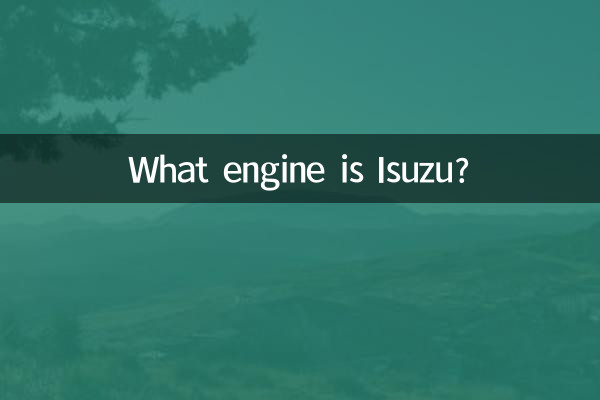 Quel moteur est Isuzu ?