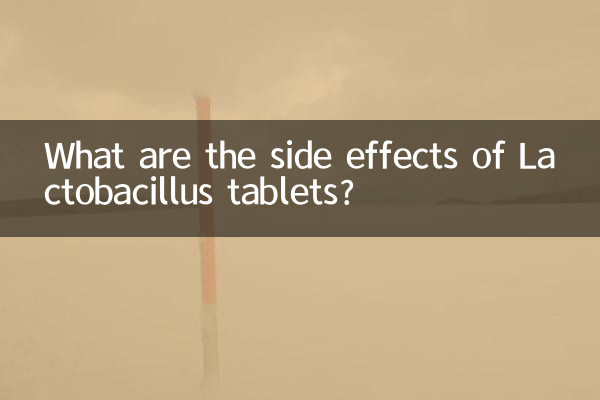 What are the side effects of Lactobacillus tablets?