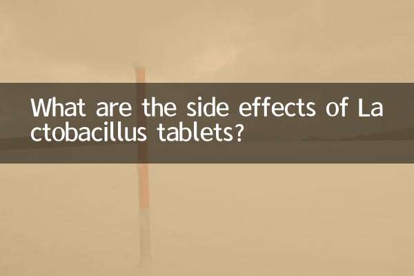 What are the side effects of Lactobacillus tablets?