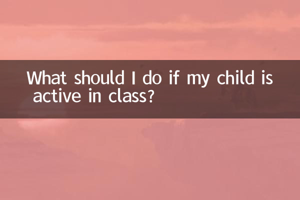 ¿Qué debo hacer si mi hijo está activo en clase?