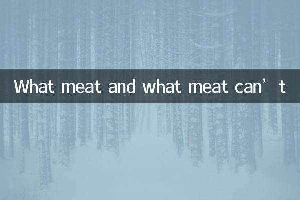 ما اللحوم وما اللحوم لا يمكن