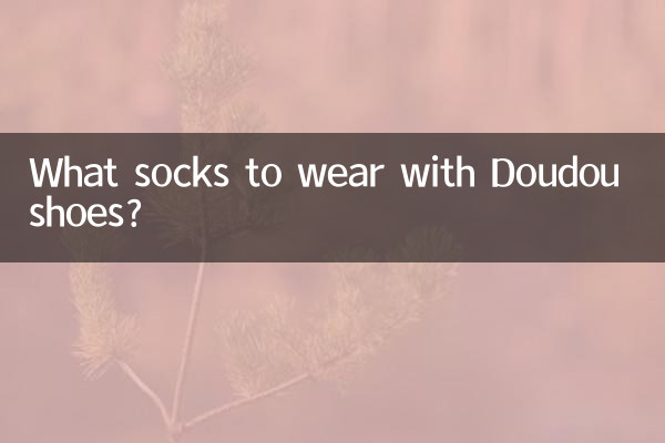 Doudou の靴にはどんな靴下を合わせますか?