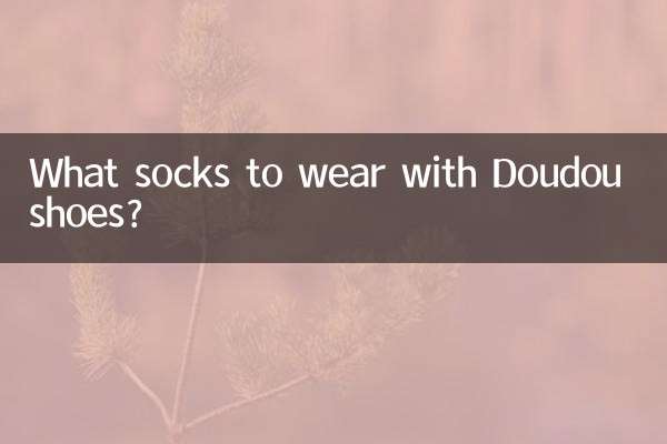 Doudou の靴にはどんな靴下を合わせますか?