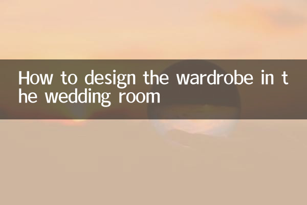 Cómo diseñar el armario del salón de bodas