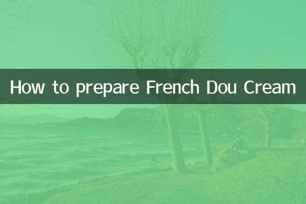 Como preparar Dou Cream Francês