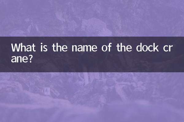 ডক ক্রেন এর নাম কি?