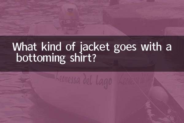 What kind of jacket goes with a bottoming shirt?