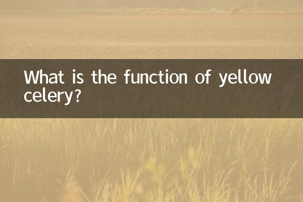 Qual è la funzione del sedano giallo?