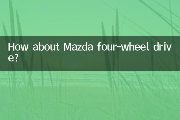 マツダの四輪駆動車はどうでしょうか?