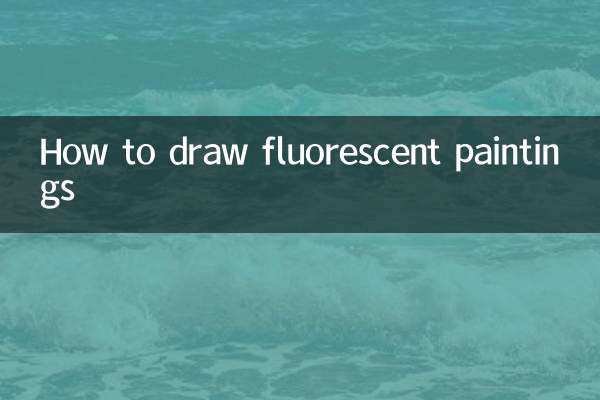 Wie zeichnet man fluoreszierende Gemälde?