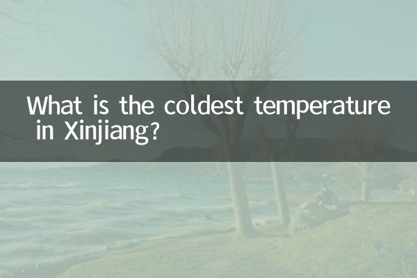 Was ist die kälteste Temperatur in Xinjiang?