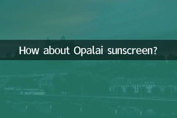 Che ne dici della protezione solare Opalai?