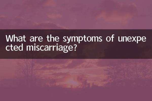 Quali sono i sintomi di un aborto spontaneo?