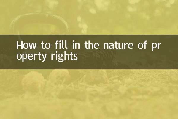 재산권의 성격을 기입하는 방법