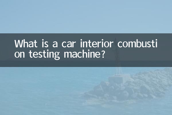 What is a car interior combustion testing machine?