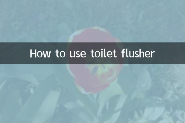 How to use toilet flusher