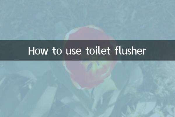 How to use toilet flusher