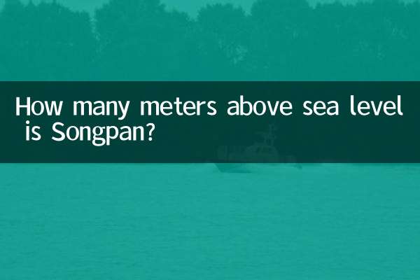 How many meters above sea level is Songpan?